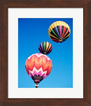 Framed Different Angles of Hot Air Balloons Print