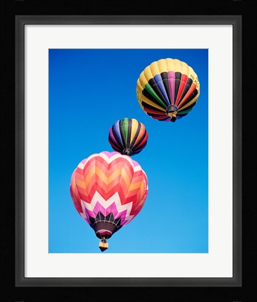 Framed Different Angles of Hot Air Balloons Print