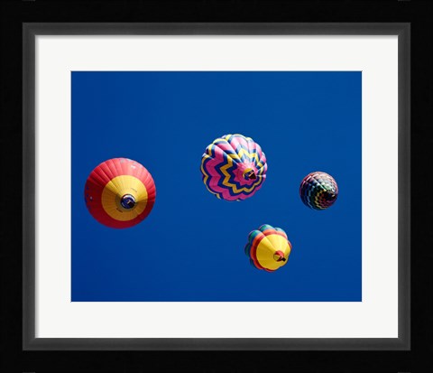 Framed Four Hot Air Balloons from Below Print