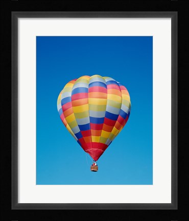Framed Low angle view of a hot air balloon in the sky, Albuquerque, New Mexico, USA Print