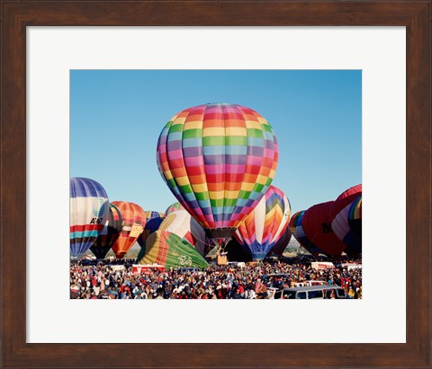 Framed Hot air balloons at Albuquerque Balloon Fiesta, Albuquerque, New Mexico, USA Print