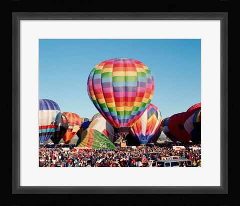 Framed Hot air balloons at Albuquerque Balloon Fiesta, Albuquerque, New Mexico, USA Print