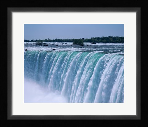 Framed Close-up of a waterfall, Niagara Falls, Ontario, Canada Print
