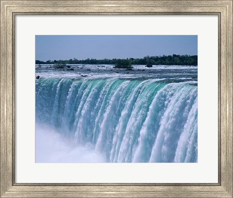 Framed Close-up of a waterfall, Niagara Falls, Ontario, Canada Print