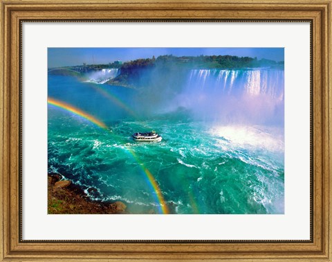Framed Horseshoe Falls Niagara Falls Ontario, Canada Print