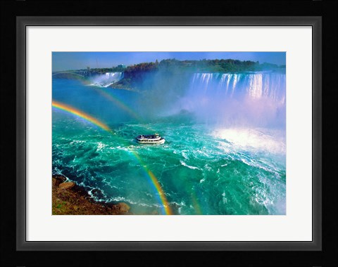 Framed Horseshoe Falls Niagara Falls Ontario, Canada Print