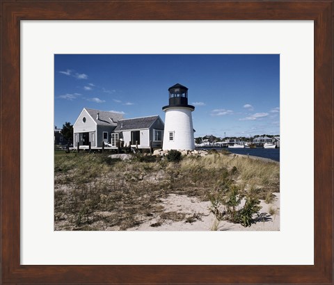 Framed Lewis Bay Replica Lighthouse Hyannis Massachusetts USA Print