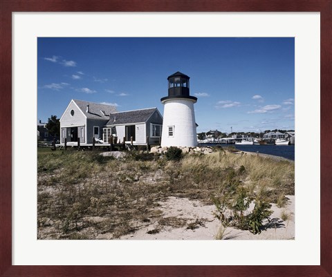 Framed Lewis Bay Replica Lighthouse Hyannis Massachusetts USA Print
