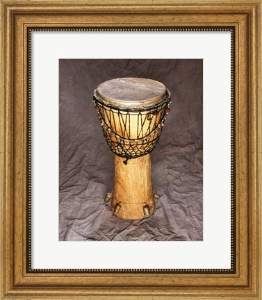 Framed Djembe Drum West Africa Print