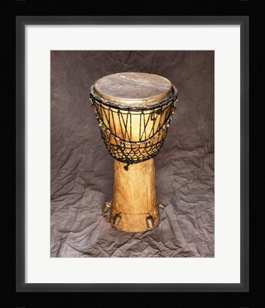 Framed Djembe Drum West Africa Print