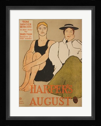 Framed Harper's August Print