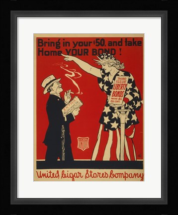 Framed Liberty Bonds Print
