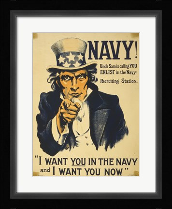 Framed I Want You Print