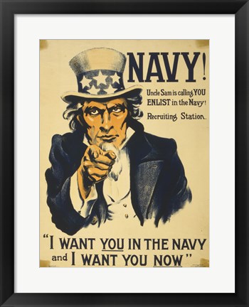 Framed I Want You Print