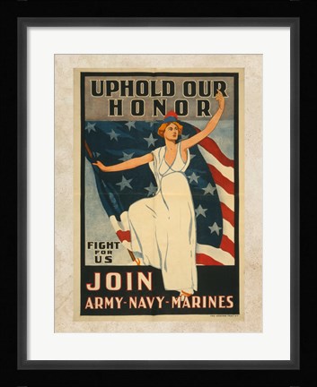 Framed Uphold Our Honor Print