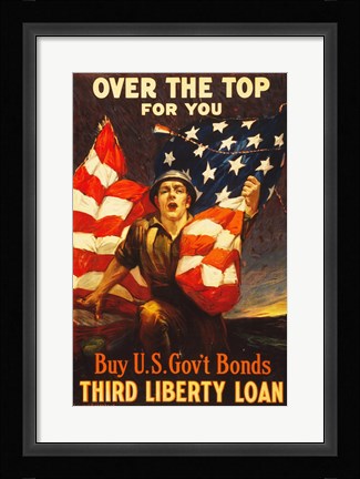Framed Over the Top US Government Bonds Print