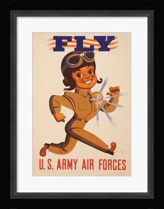 Framed Fly U.S. Army Air Forces Print