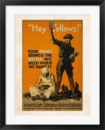 Framed American Library Association Print