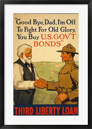 Framed Third Liberty Loan Print