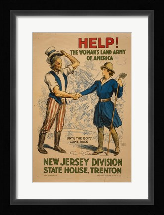 Framed New Jersey Division State House, Trenton Print