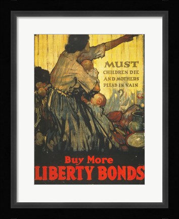 Framed Buy More Liberty Bonds Print