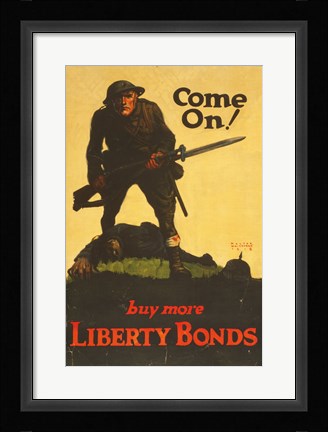 Framed Buy More Liberty Bonds Print