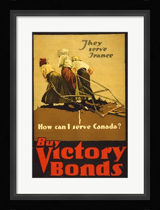 Framed Buy Victory Bonds Print