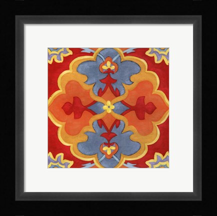 Framed Alhambra Pattern III Print