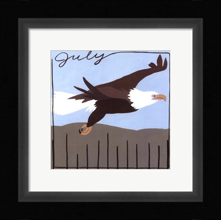 Framed Avian July Print