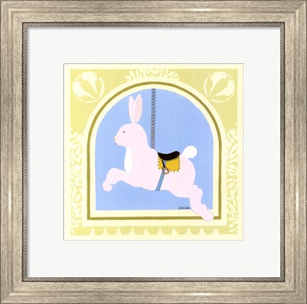 Framed Rabbit Carousel Print