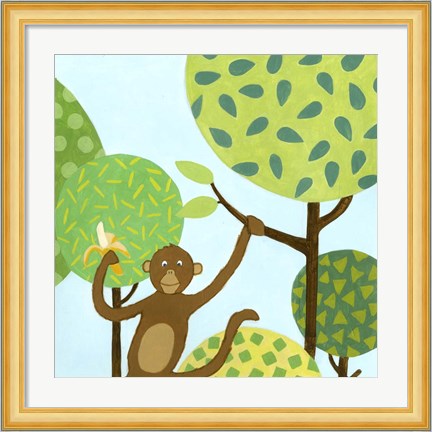 Framed Jungle Fun I Print