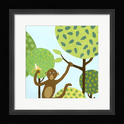 Framed Jungle Fun I Print