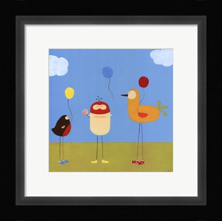 Framed Sunny Day Birds II Print