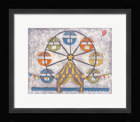 Framed Carnival Ferris Wheel Print