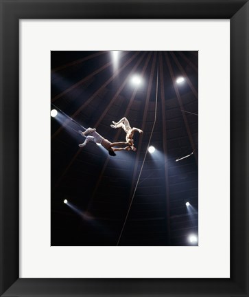 Framed Flying Redpaths Royal Hanneford Circus act Print