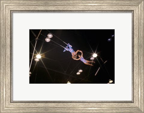 Framed Flying Redpaths Royal Hanneford Circus Print