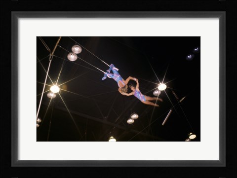 Framed Flying Redpaths Royal Hanneford Circus Print