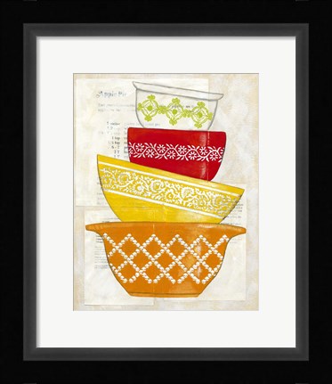 Framed Retro Ware II Print