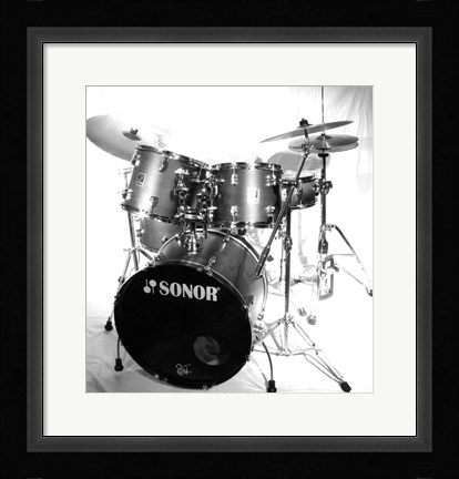 Framed Drum Set Print