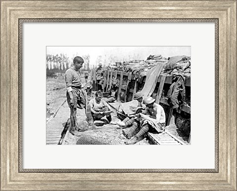 Framed Armentieres Trench Print