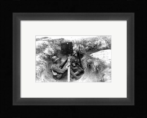 Framed Germans Recording the Battle Print