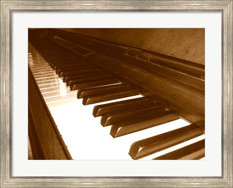 Framed Klavier Tastatur Print