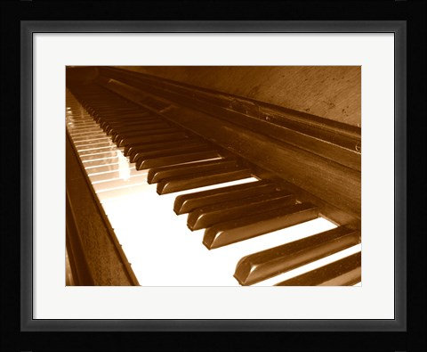 Framed Klavier Tastatur Print