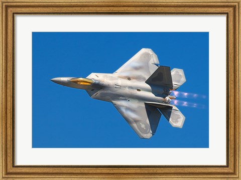 Framed Lockheed Martin F-22A Raptor JSOH Print