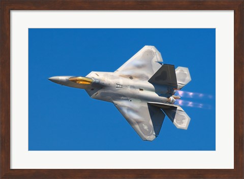 Framed Lockheed Martin F-22A Raptor JSOH Print