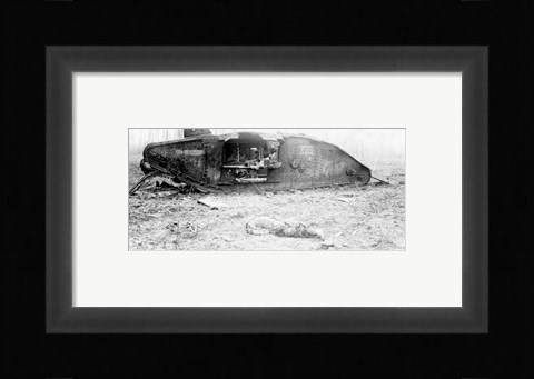 Framed Mark IV Tank Exploded Print