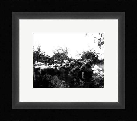 Framed Piave Front 1918 Print