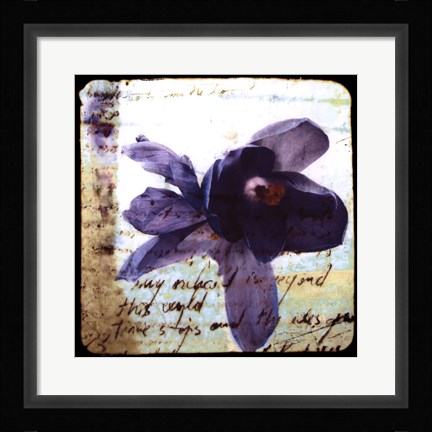 Framed Blooming Purple II Print