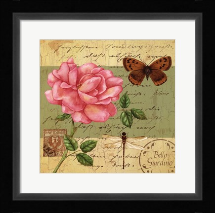 Framed Beautiful Garden IV Print