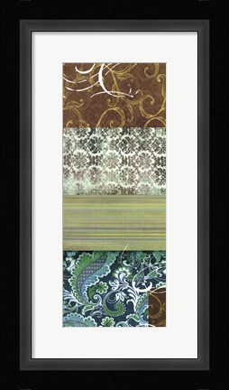 Framed Bohemian Echo I Print